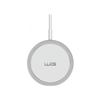 WG - Bezdrátová nabíječka FAST MAGNET 15W, kulatá, bílá