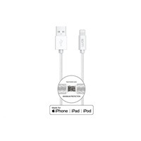 WG - Datový kabel Lightning MFI na USB-A, 1 metr, 2,4A , bílá