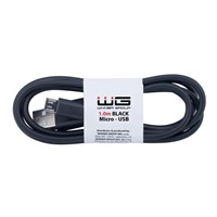 WG - Datový kabel Micro USB na USB-A, 1 metr, černá