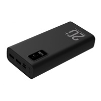 WG - Power Bank 20000 mAh, USB-C PD 20W + USB-A QC 3.0 22.5W, černá