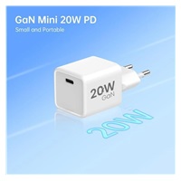 WG - Síťová nabíječka 1x USB-C PD 20W, 5V-9V-12V, kabel Type-C na Type-C, bílá