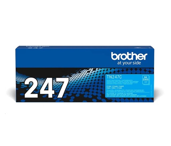 BAZAR - BROTHER Toner TN-247C - cca 2300stran - Poškozený obal
