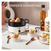 Krups vařič na vajíčka, pro 7 vejcí, bílá a černá