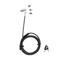 DICOTA Universal Security Cable Lock 3 Exchangeable heads fits all slots keyed