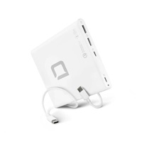 DICOTA Laptop Charger Universal PRO EU/UK (120W), White