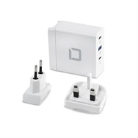 DICOTA Travel Laptop GaN Charger Universal PRO 100W, White