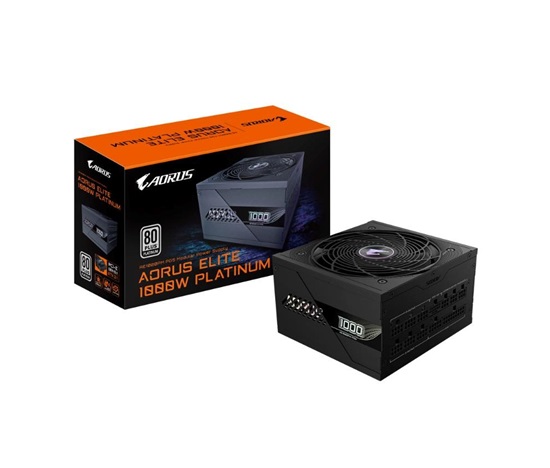 BAZAR - GIGABYTE zdroj AE1000PM PG5, 1000W, 80+ Platinum, 120mm fan, černá - Po opravě (Komplet)