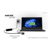 i-tec USB-C Charging Metal HUB 5port with USB-C video 8K, Power Delivery 85W