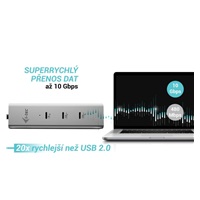 i-tec USB-C Charging Metal HUB 5port with USB-C video 8K, Power Delivery 85W