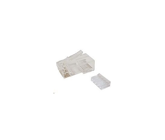 BAZAR - Konektor RJ45 CAT6 UTP 8p8c nestíněný skládaný na drát, 87ks - rozbaleno