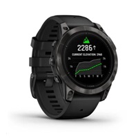 BAZAR - Garmin Epix Pro Sapphire 47 mm - Carbon Gray DLC titanium with black silicone band, EU - použité