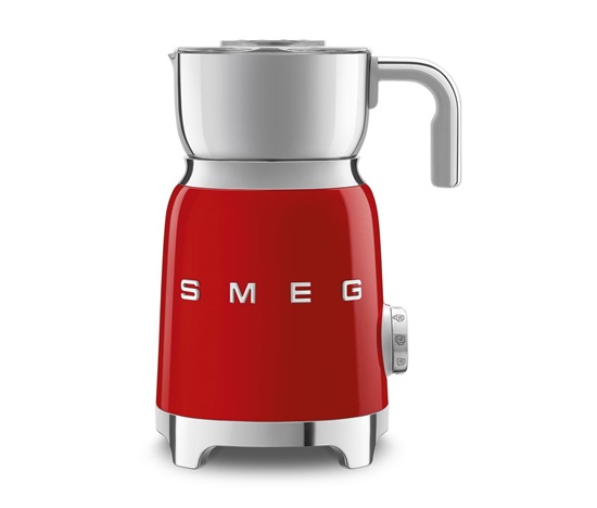 Smeg MFF11RDEU napěňovač mléka, 500 W, 600 ml / 2,5 šálku, horká čokoláda / mléko, lehká pěna, červená - opraveno