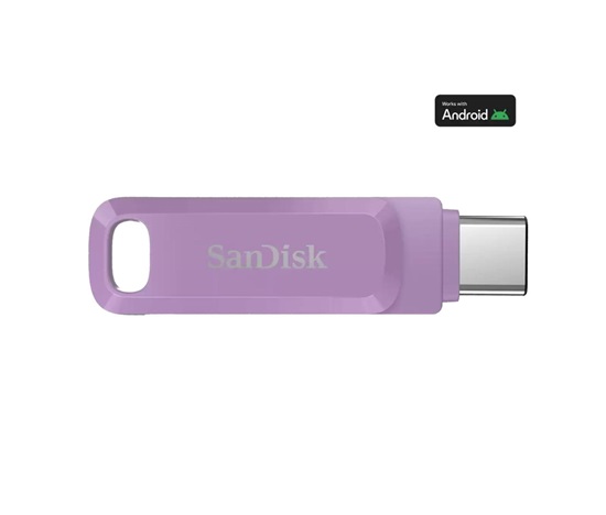 SanDisk Flash Disk 512GB Ultra Dual Drive Go, USB-C 3.2, fialová