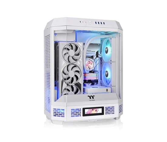 THERMAL TAKE Case The Tower 600, ATX, Průhledná bočnice, 2x 140mm Fan, bílá