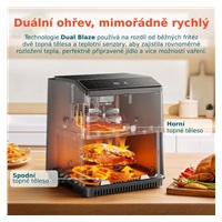 Cosori Dual Blaze 6.4L SMART horkovzdušná  fritéza + 5x špíz a gril. rošt, černá