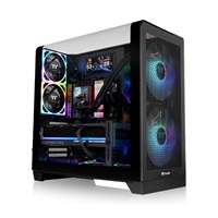 THERMALTAKE Case View 390 Air, ATX, Průhledná bočnice, 2x 120mm Fan, černá – náhled 1
