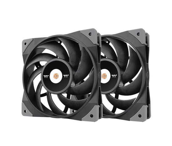 THERMAL TAKE Ventilátor Toughfan 12 2-Pack, 2x120mm, černá