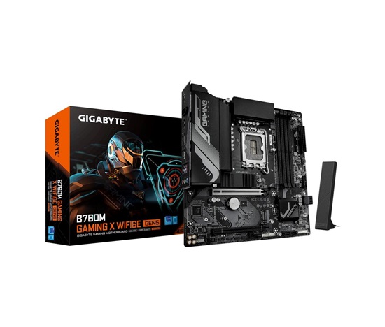 GIGABYTE MB Sc LGA1700 B760M GAMING X WIFI6E GEN5, Intel B760, 4xDDR5, 1xDP, 1xHDMI, WiFi, mATX