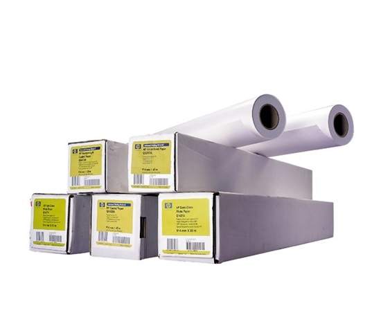 HP Bright White Inkjet Paper MULTIPACK, 119 microns (4.7 mil) • 90 g/m2 (24 lbs) • 610 mm x 45.7 m , 4x C6035A - 4 role