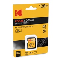 Kodak paměťová SD karta 128GB UHS-I U3 V30 Ultra