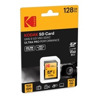 Kodak paměťová SD karta 128GB UHS-II U3 V60 Ultra Pro