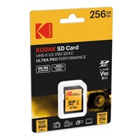 Kodak paměťová SD karta 256GB UHS-II U3 V90 Ultra Pro