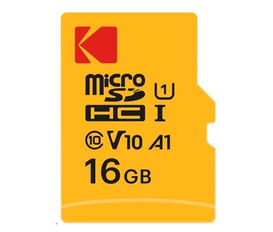 Kodak paměťová micro SD karta 16GB U1 V10 + adaptér