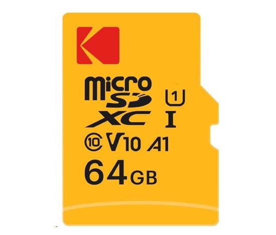 Kodak paměťová micro SD karta 64GB U1 V10 w/adapter