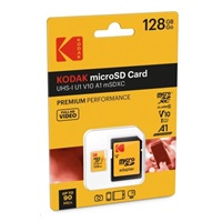 Kodak paměťová micro SD karta 128GB U1 V10 w/adapter