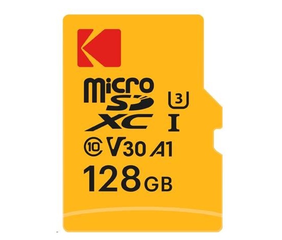 Kodak paměťová micro SD karta 128GB UHS-I U3 V30 Ultra + adaptér