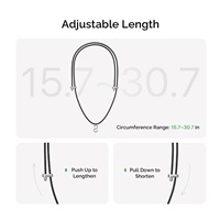 PLAUD Note Pin Lanyard Black - Řemínek na krk, černý
