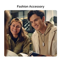 PLAUD Note Pin Lanyard Black - Řemínek na krk, černý