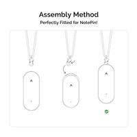 PLAUD Note Pin Lanyard Black - Řemínek na krk, černý