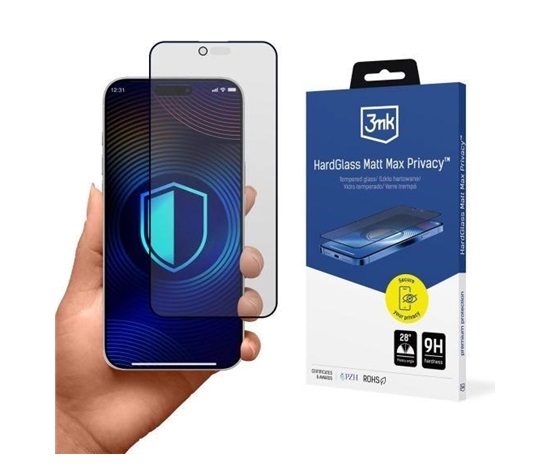 3mk HardGlass Matt Max Privacy pro Apple Iphone 17 Air