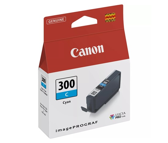 Canon CARTRIDGE PFI-300 C azurová pro imagePROGRAF PRO-300 BAZAR/POŠKOZENÝ OBAL
