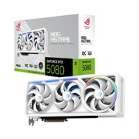 ASUS VGA NVIDIA GeForce RTX 5080 ROG ASTRAL WHITE 16GB OC, 16GB GDDR7, 3xDP, 2xHDMI