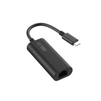 ASUS USB-C2500 V2, USB-C Ethernet Adapter 2.5G/1G/100Mbps, RJ45 port