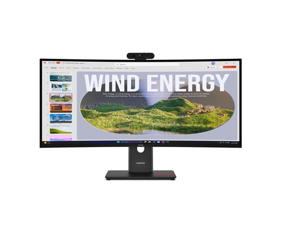 LENOVO LCD T34WD-40+MC60 - 34",VA,21:9,3440x1440,120Hz,300cd/m2,3000:1,4ms,HDMI,DP,USBHub,USB-C(100W PD),RJ45,Nákl,Zdvih
