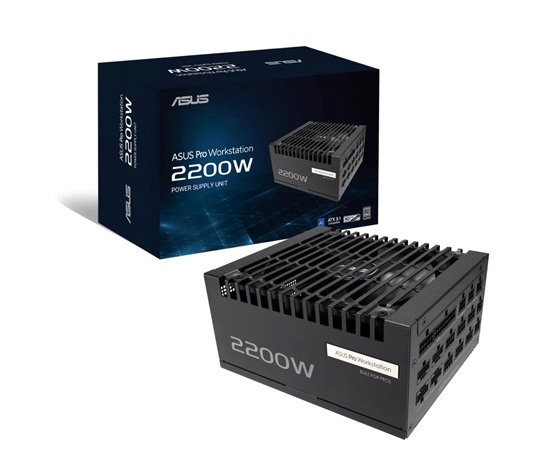 ASUS zdroj Pro WS 2200W Platinum, 140mm, Plně modulární, 80 Plus Platinum, ATX 3.1