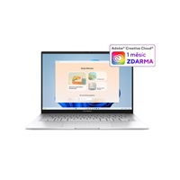 ASUS NTB Zenbook 14 (UX3405CA-OLED570W), Ultra 7 255H, 14" 1920x1200, 32GB, 1TB SSD, Arc, W11 Home, Foggy Silver