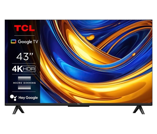 BAZAR - TCL P655 43" TV, 4K Ultra HD, HDR, WiFi, Bluetooth, Chromecast, Miracast, Dolby Digital, Google TV - Poškozený o