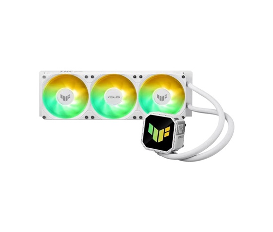 ASUS vodní chladič CPU AIO TUF GAMING LC III 360 ARGB White, 3x120mm, LGA1851, AM5