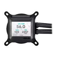 ASUS vodní chladič CPU AIO PRIME LC 360 ARGB LCD, 3x120mm, AM5, LGA1851, Černá