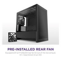 BAZAR - NZXT skříň H3 Flow / microATX / 1x120mm / USB / USB-C / černá, poškozený obal