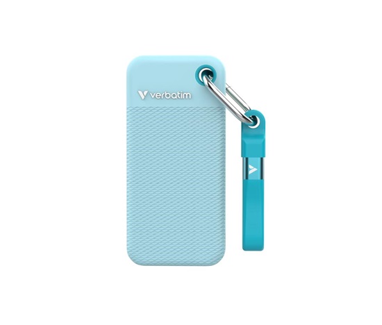 VERBATIM externí SSD 2TB Pocket SSD, USB-C, Modrá