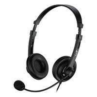 GENIUS sluchátka HS-230U, USB-C, 2.4m, černá