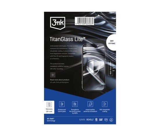 3mk All-Safe - AIO fólie TitanGlass Lite Dry Fitting Phone, 25 ks