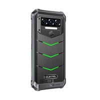 Rugged Smartphone Oukitel WP38 MT8788 6GB 256GB 10600-15W A13, Black w Green [No Charger]