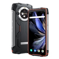 Rugged Smartphone Blackview BV9300 Pro 4G G99 12GB 256GB 15080-33W A13-D4, Watch Display, Black w Orange [No Charger]