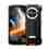 Rugged Smartphone Blackview BV8200 4G G100 12GB 256GB 8800-45W A14, Watch Display, Flashlight, Black w Orange [No Charge